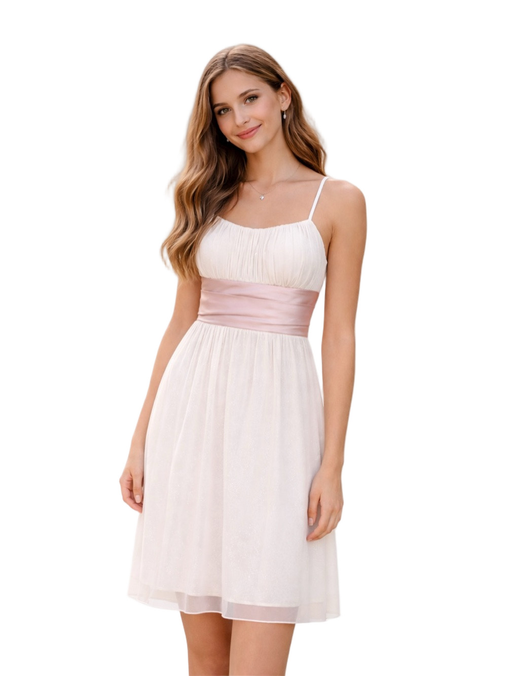 studio y white and gold spaghetti strap dress